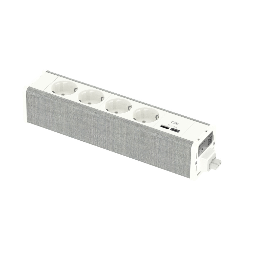 US+ Блок 4хРоз. 2К+З и USB A/C БЕЛ/СЕР