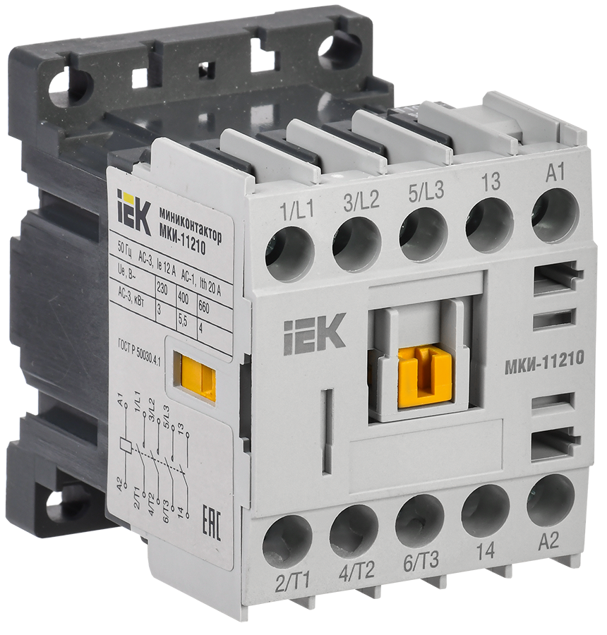 Миниконтактор МКИ-11210 12А 110В/АС3 1NO IEK