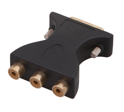 ПЕРЕХОДНИК  шт.DVI - 3гн.RCA  GOLD  REXANT