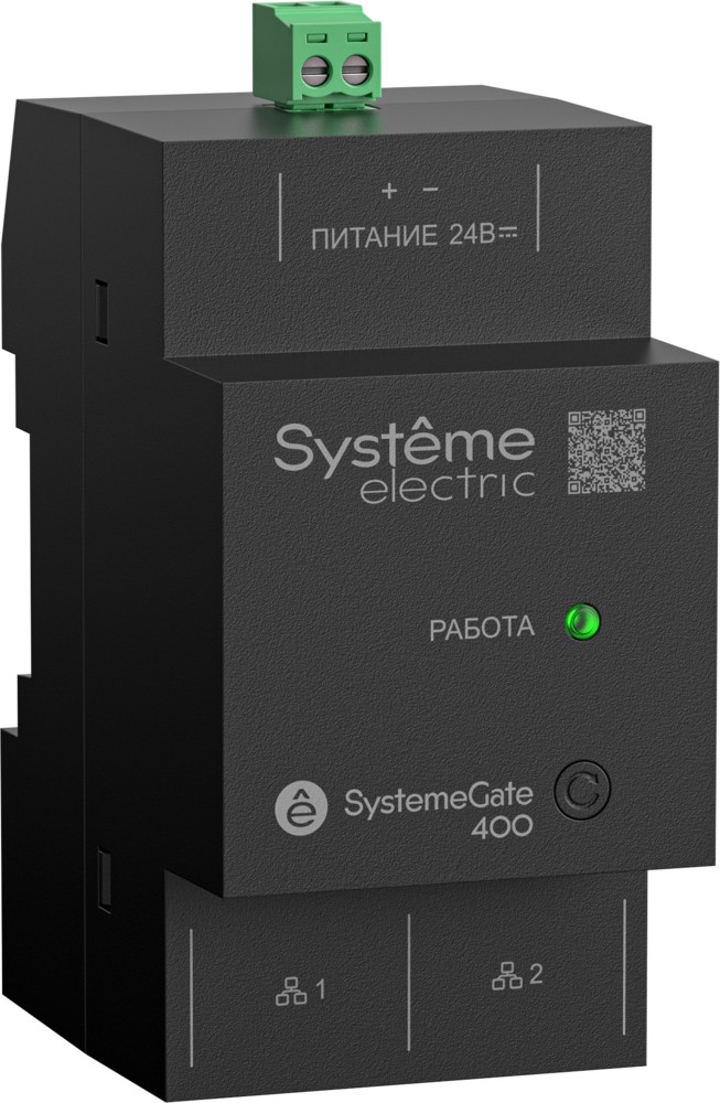 Промышленный шлюз Wireless/ Modbus TCP, 2*100Base-T(X) RJ45, питание 9~36В пост. тока, на ДИН рейку