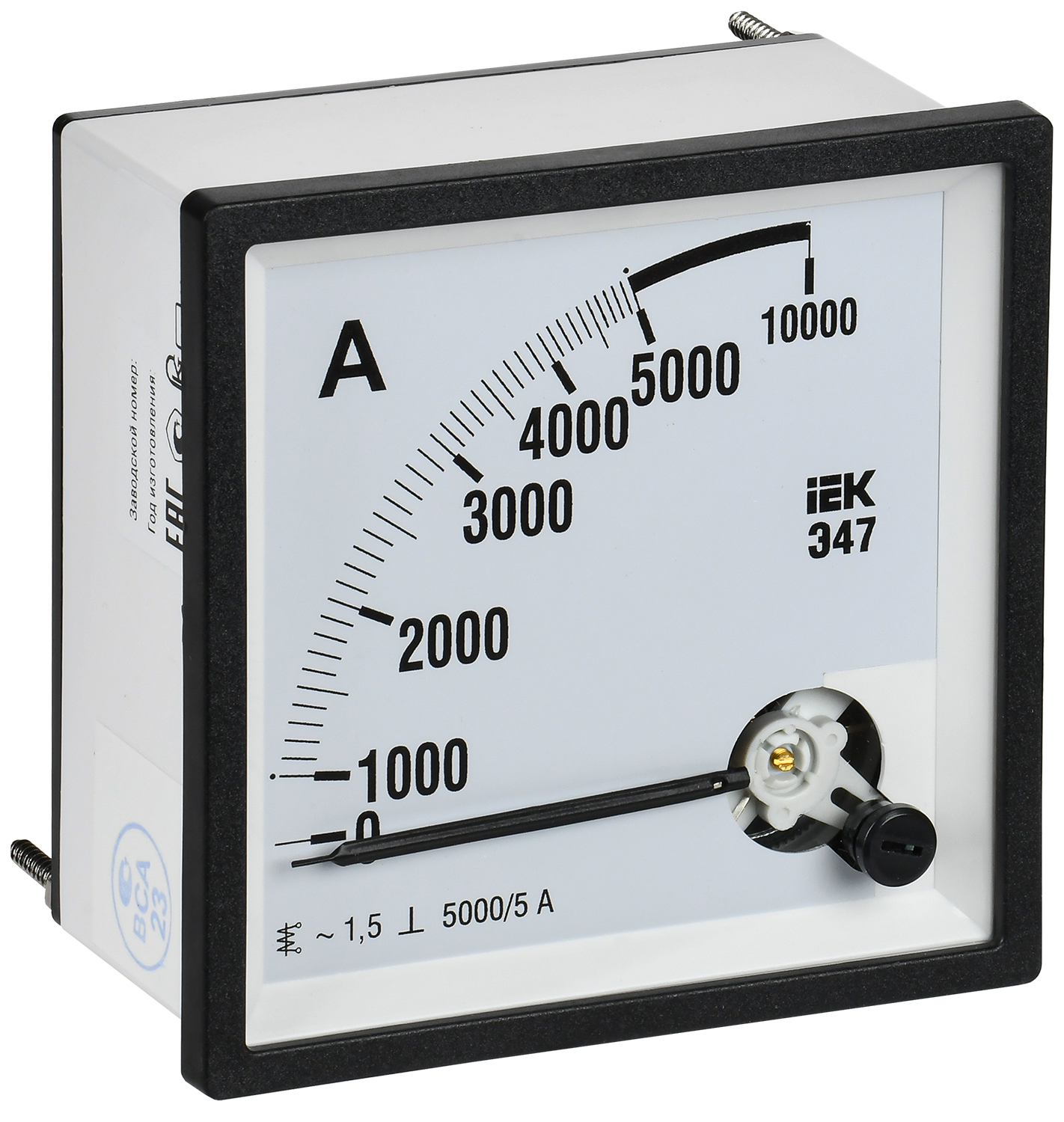 Амперметр Э47 5000/5А класс точности 1,5 96х96мм IEK