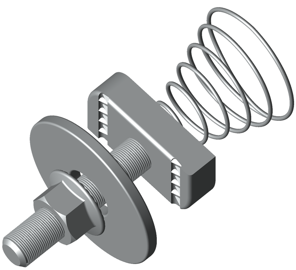 Комплект соединительный 10x60 для STRUT-профиля с конусной пружиной TDZ EKF