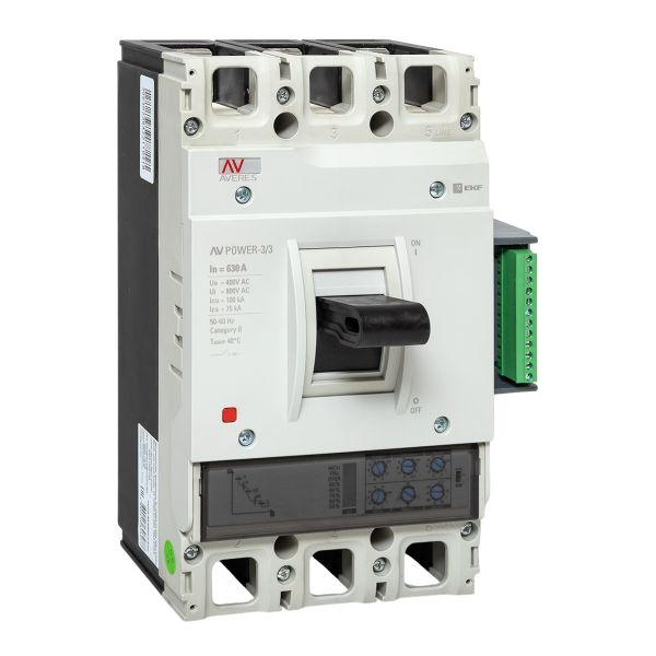 Выключатель автоматический в литом корпусе AV-POWER-3/3 630А 100кА ETU2.2 EKF