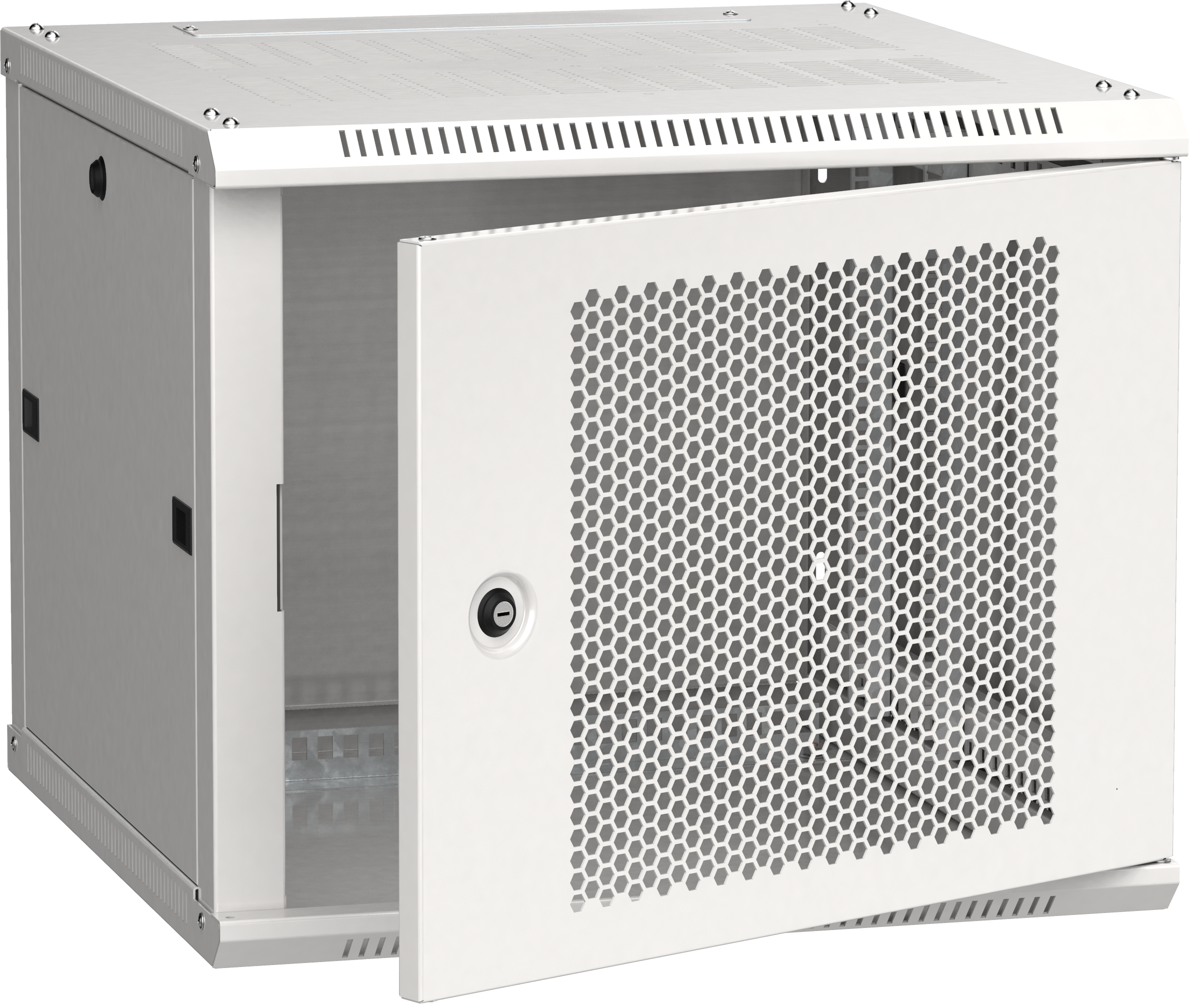 ITK Шкаф LINEA W 6U 600х600мм дверь перфорированная серый RAL7035