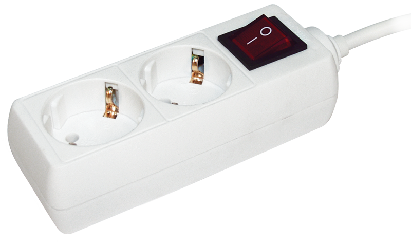 Удлинитель У02К 2 места с заземлением 3м 3х1мм2 16А/250 IEK