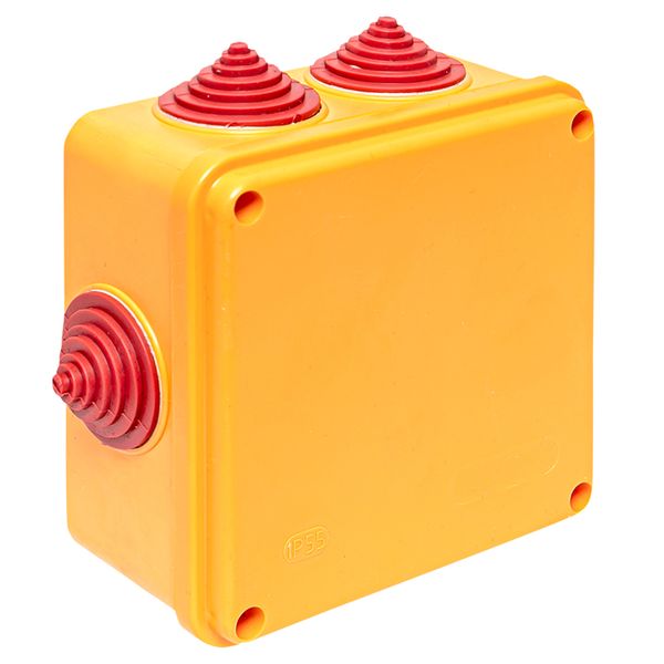 Коробка огнестойкая E90 100x100x50мм, с клеммником 6 полюсов 1,5-2,5 мм2 IP55 EKF