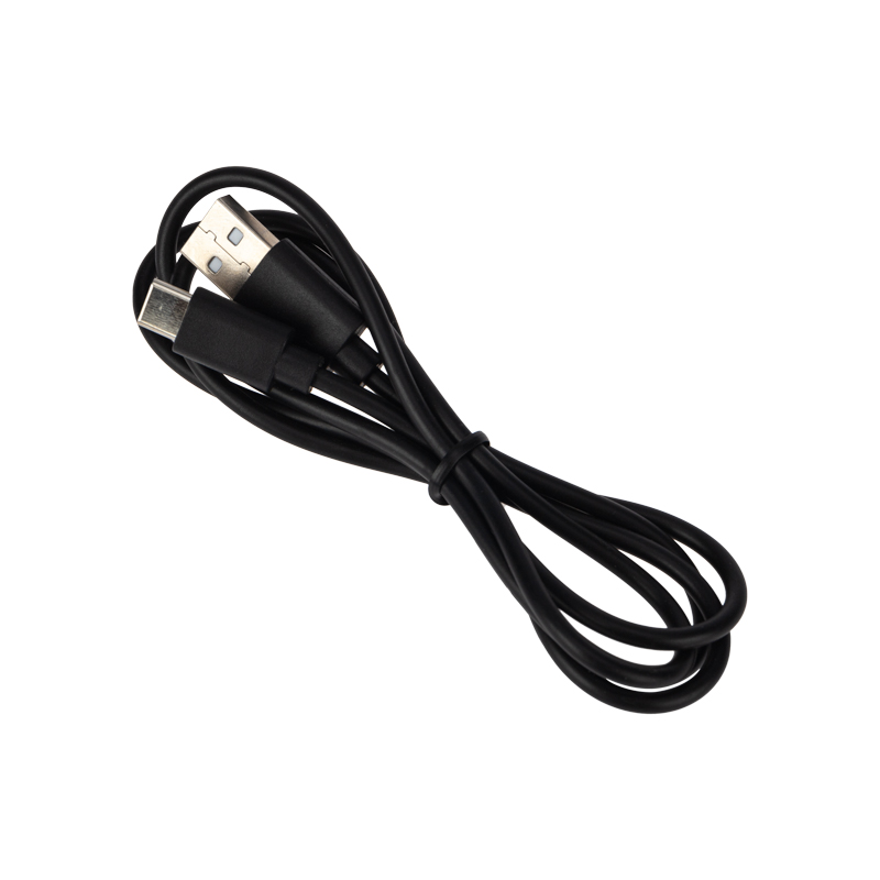 Кабель USB-A – Type-C, 2А, 1м, ПВХ, черный REXANT