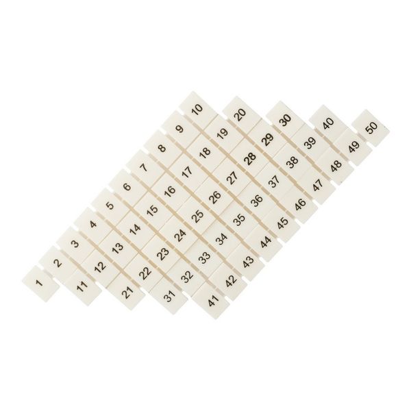 Маркеры для UT/ST/Push-in 2,5 с нумерацией 1-50 (100 шт.) EKF