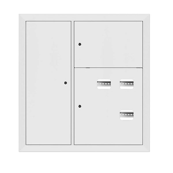 Щит этажный 3 кв. RAL9003 со слаботочным отсеком слева (1000x950x150) EKF PROxima