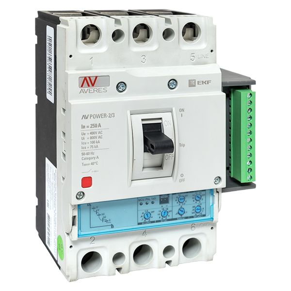 Выключатель автоматический в литом корпусе AV-POWER-2/3 250А 100кА ETU2.2 EKF