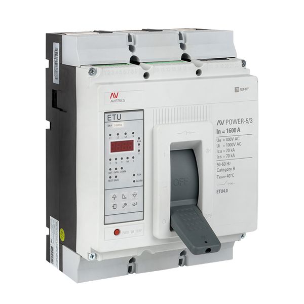 Выключатель автоматический в литом корпусе AV-POWER-5/3 1600А 70кА ETU4.0 EKF