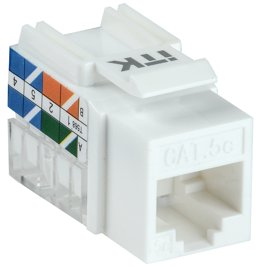ITK Модуль Keystone Jack кат.5E UTP 110 IDC 90град