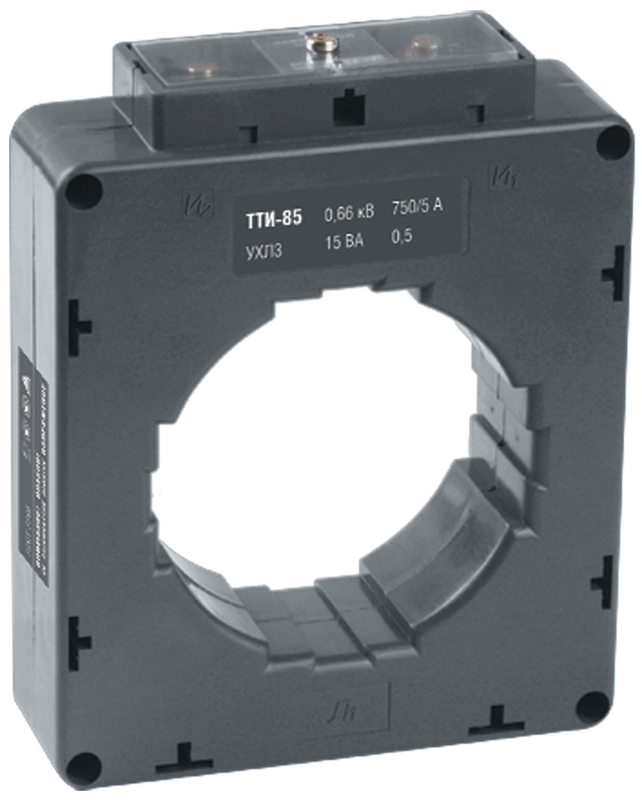 Трансформатор тока ТТИ-85 750/5А 15ВА 0,5 IEK
