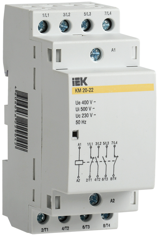 Контактор модульный КМ20-22 AC IEK