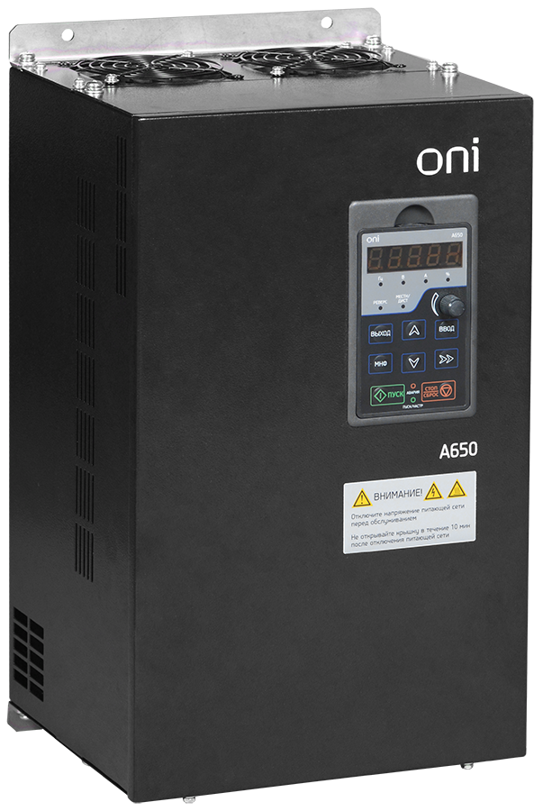 Преобразователь частоты A650 380В 3Ф 45kW 91А со встроенным тормозным модулем ONI