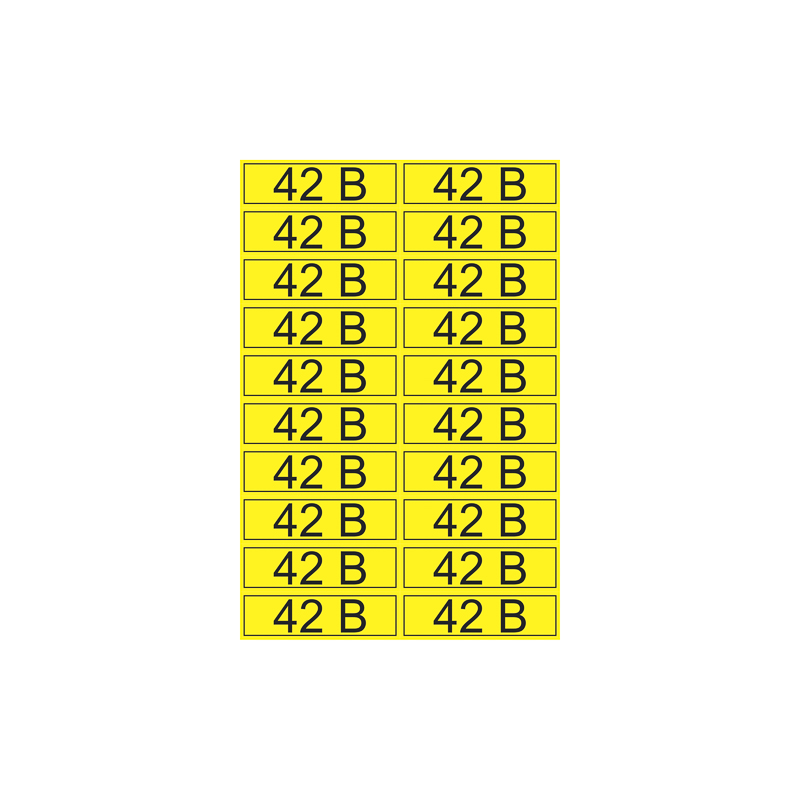 Наклейка знак электробезопасности «42 В» 15х50 мм REXANT (20шт на листе)