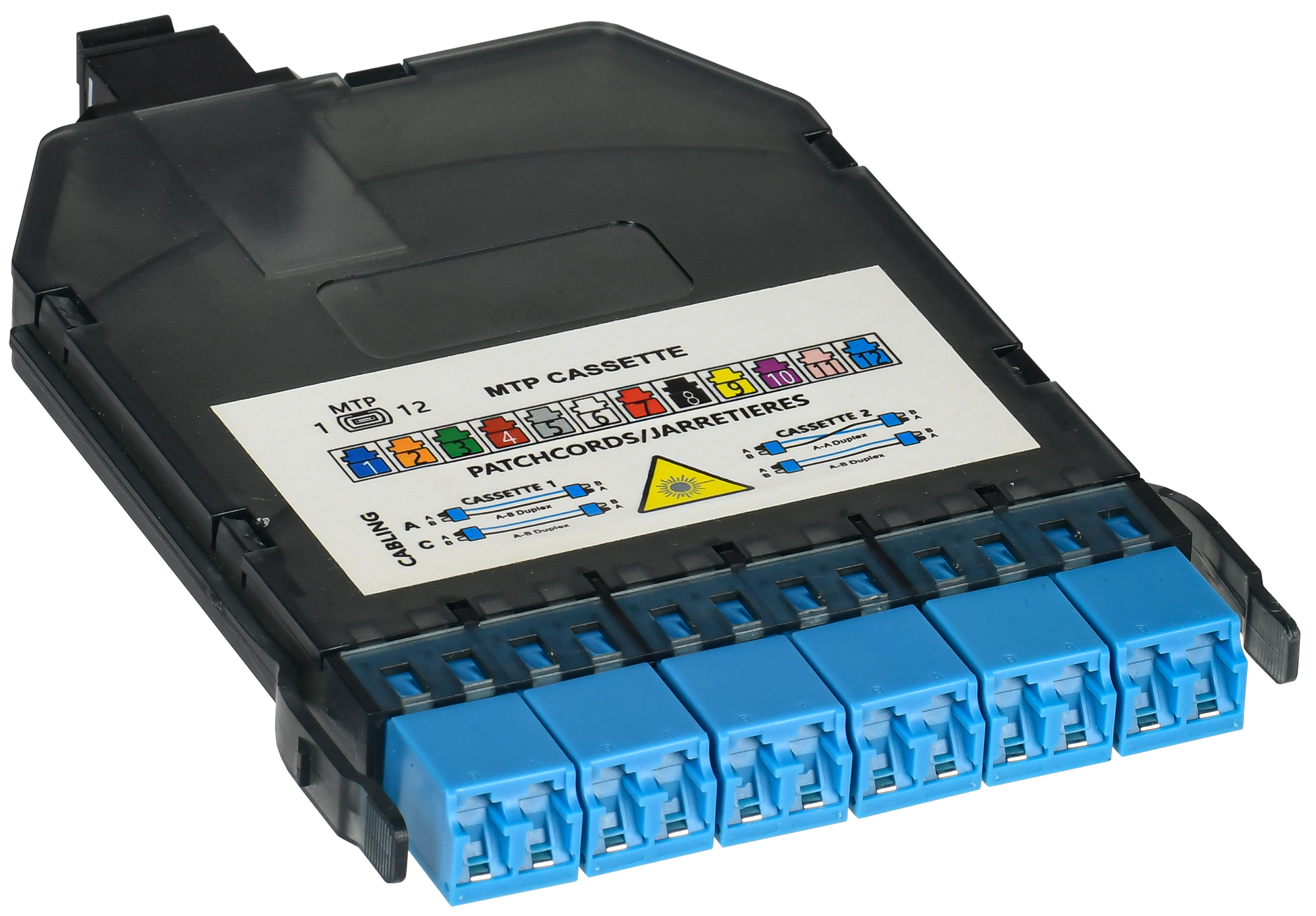 ITK Кассета для кросса высокой плотности OS2 MPO male 3хLC-quadro (12 ОВ)