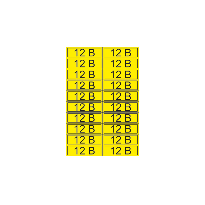 Наклейка знак электробезопасности «12 В» 15х50 мм REXANT (20 шт на листе)