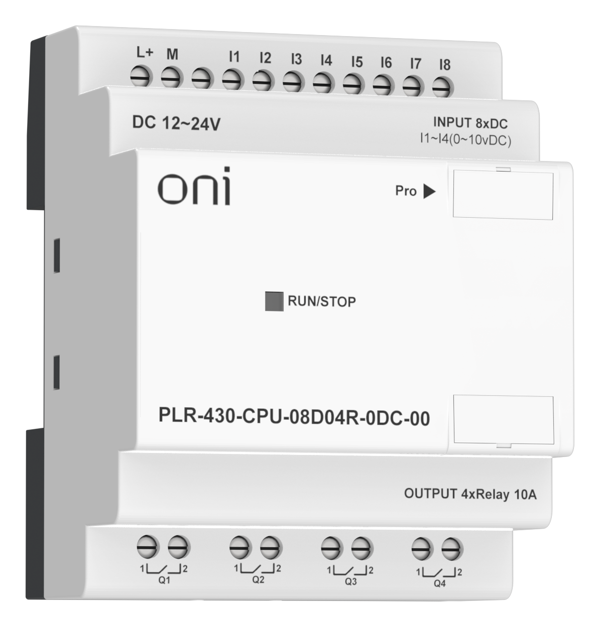 ПЛК 430 Модуль ЦПУ 8 DI 4 RO 24В DC без экрана ONI
