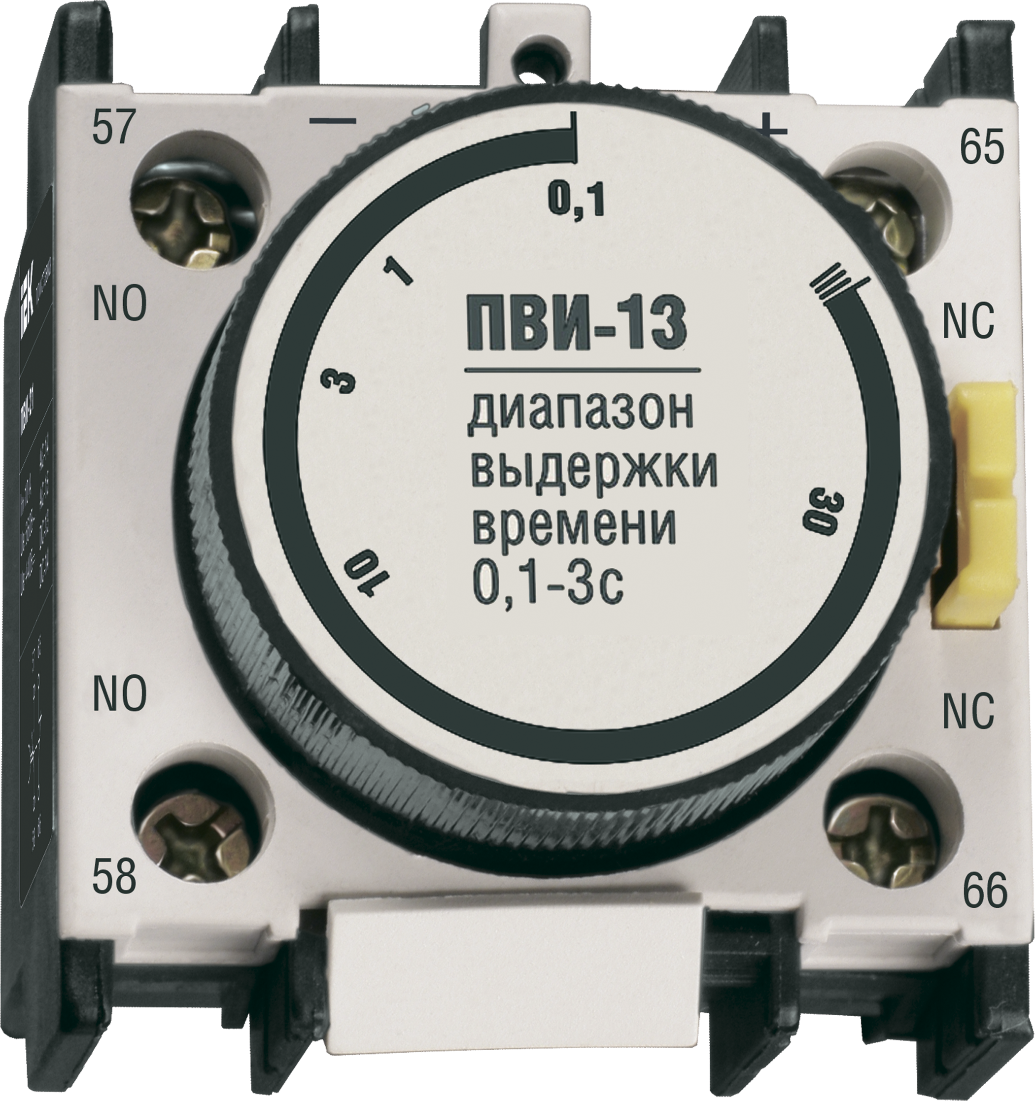 Приставка ПВИ-13 задержка на включение 0,1-3сек 1NO+1NC IEK