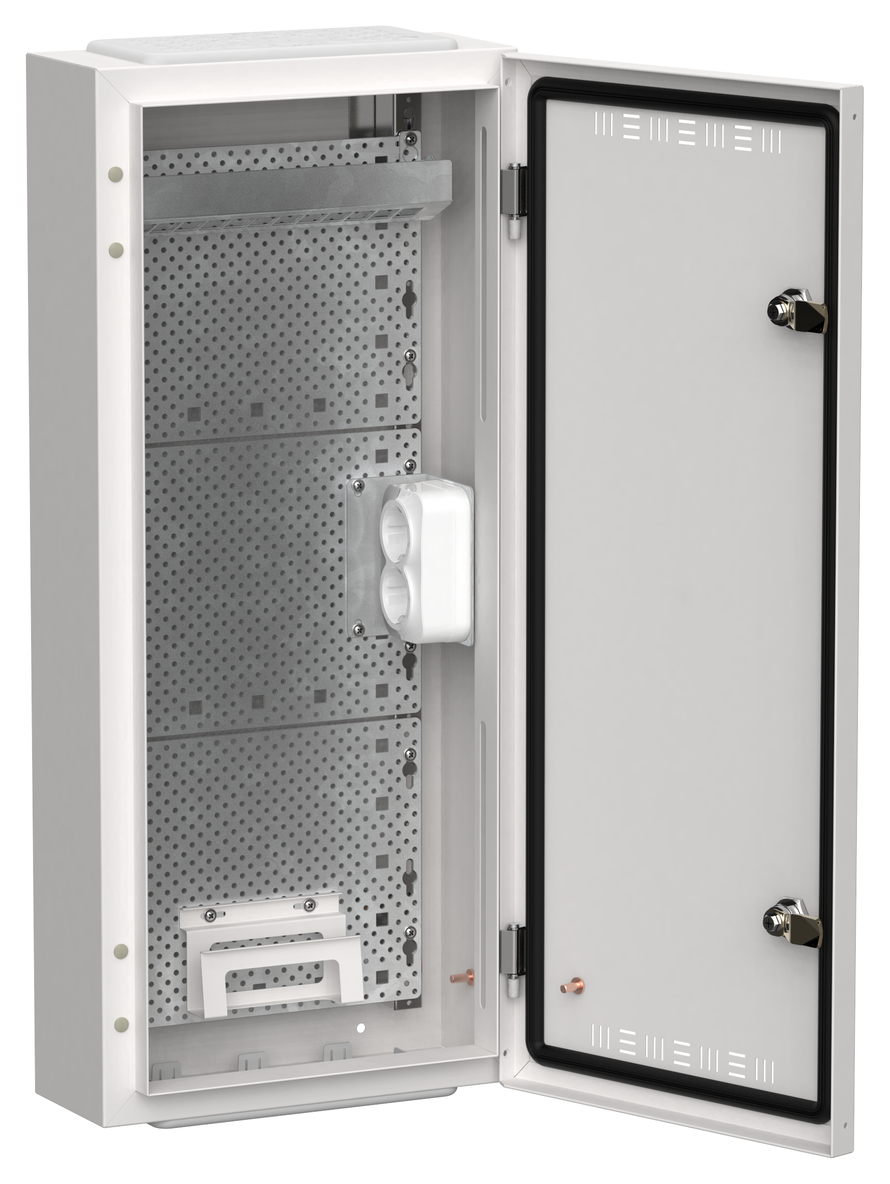 TITAN 5 Корпус мультимедиа ЩРн-48 (1х48) 710х310х140мм IP30 белый IEK