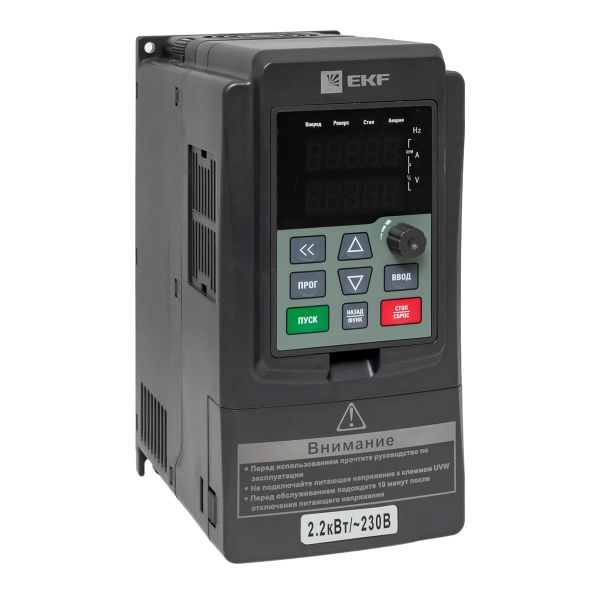Преобразователь частоты 2,2/4кВт 1x230В VECTOR-100 EKF PROxima