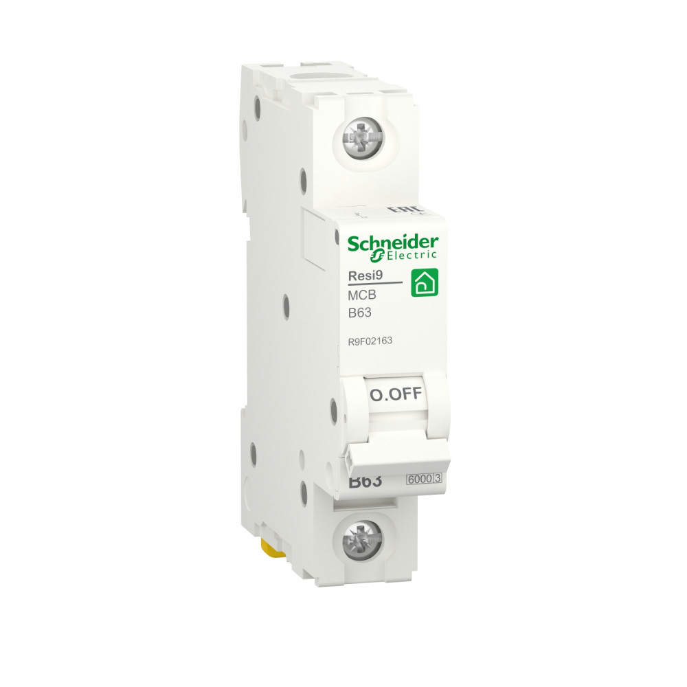 RESI9 АВТОМАТИЧЕСКИЙ ВЫКЛЮЧАТЕЛЬ (АВ) B 63А 1P 6000A