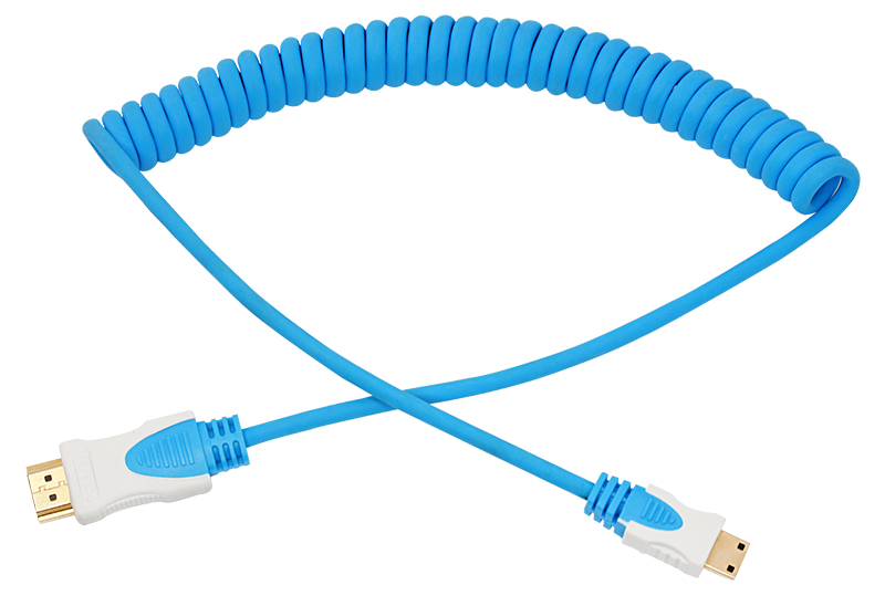 Шнур HDMI - mini HDMI 2М синий витой REXANT