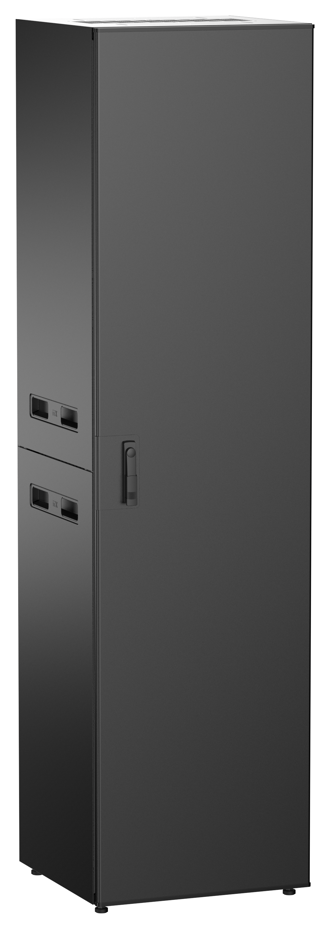 ITK UNITBOX N Шкаф сетевой 19" напольный 47U 600х600мм металлическая передняя дверь черный