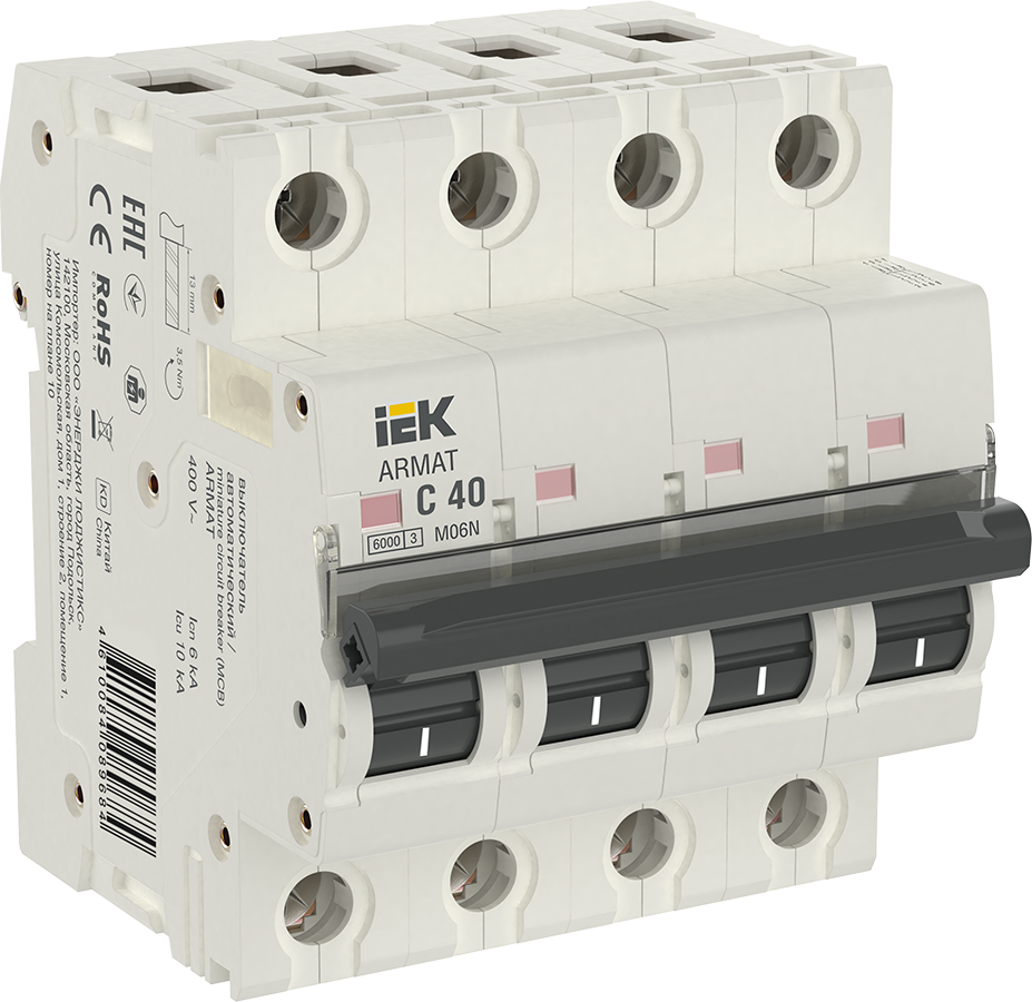 ARMAT Автоматический выключатель M06N 4P C 40А IEK