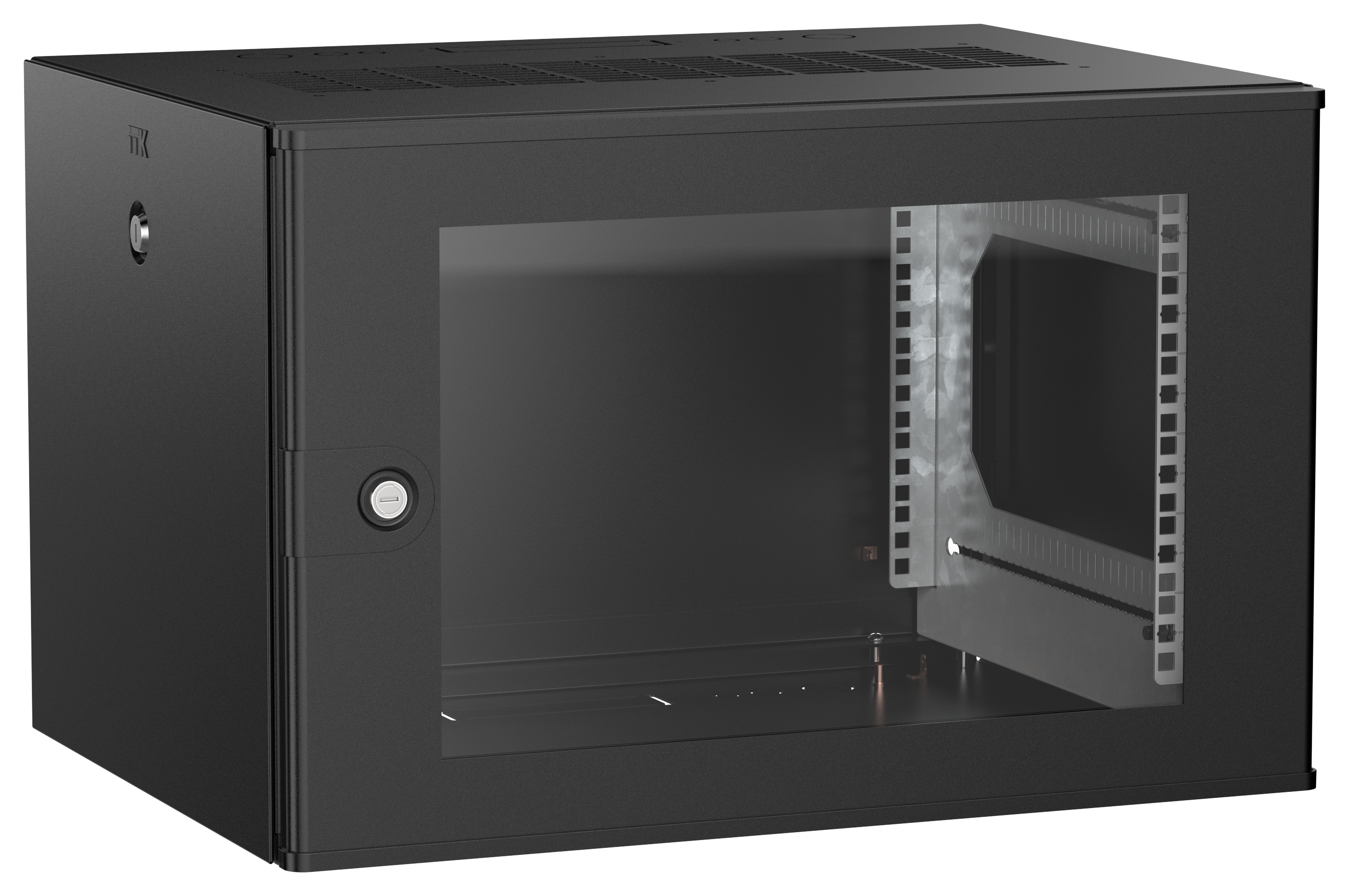 ITK UNITBOX W Шкаф настенный 6U 600х450мм дверь стеклянная черный