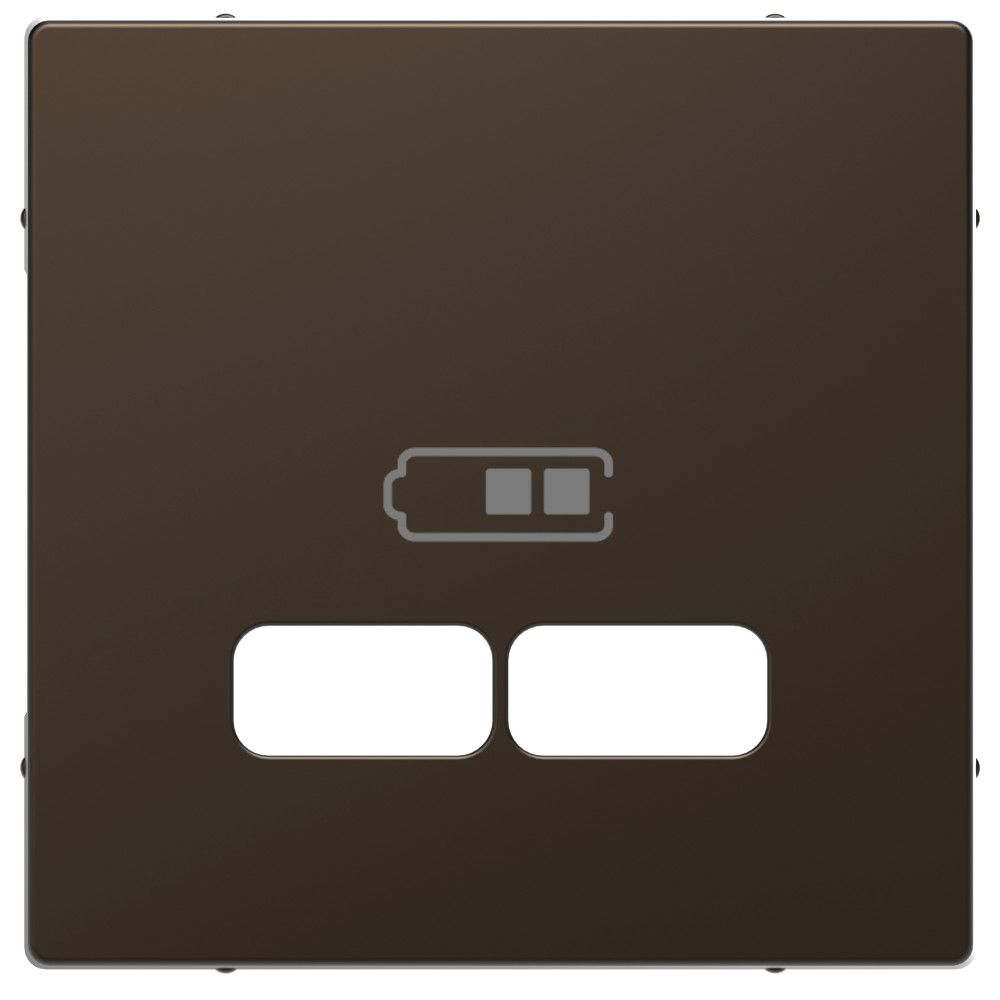 MERTEN D-Life ЦЕНТРАЛЬНАЯ НАКЛАДКА для USB механизма 2,1А, МОККО