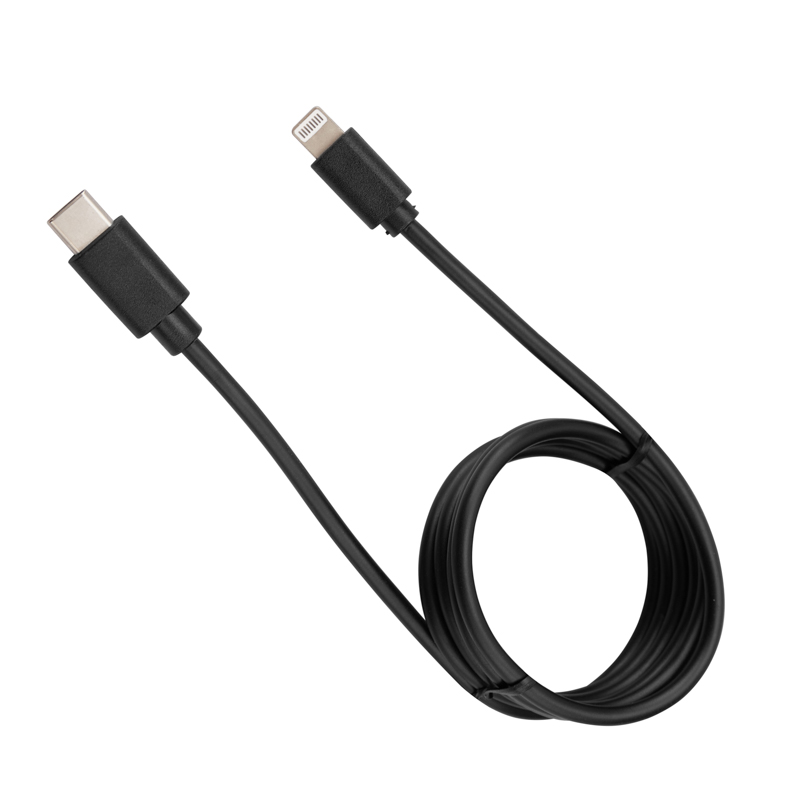 Кабель Type-C – Lightning, 3A, 1м, ПВХ, черный REXANT 