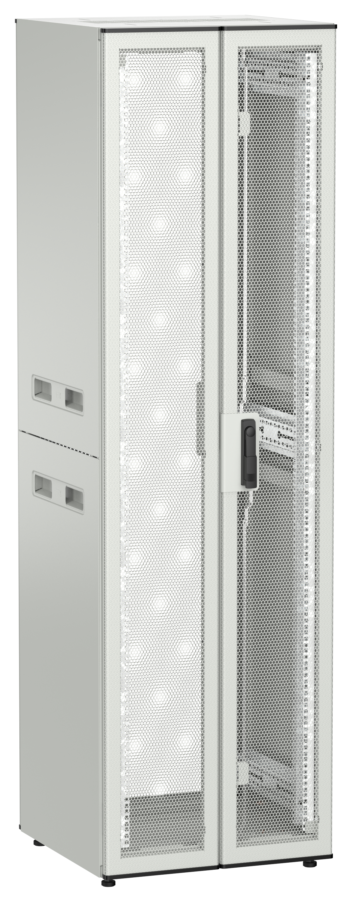 ITK UNITBOX N Шкаф сетевой 19" напольный 42U 600х600мм двери перфорированная металлическая двустворчатая перфорированная серый