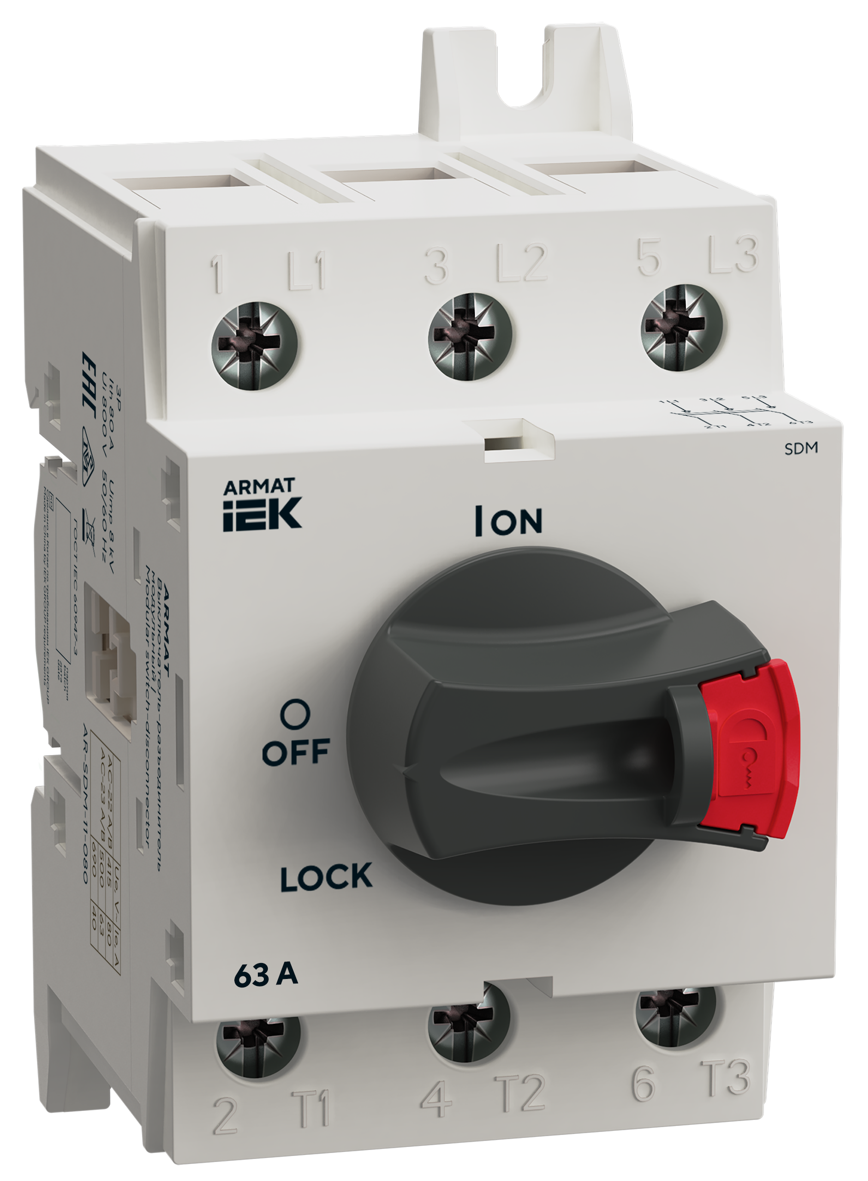 ARMAT Выключатель-разъединитель SDM 3P 63А IEK