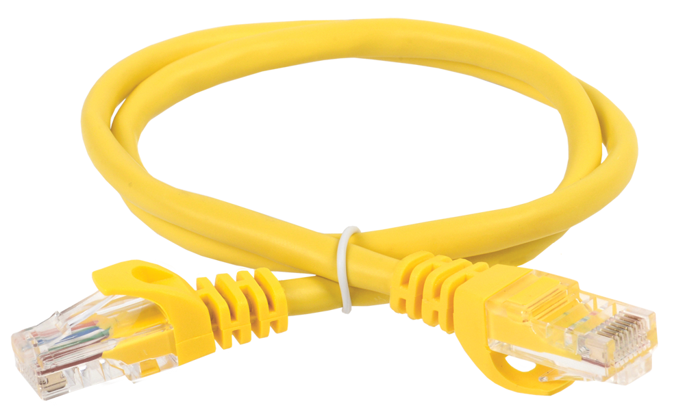 ITK Коммутационный шнур (патч-корд) кат.5E UTP 3м желтый