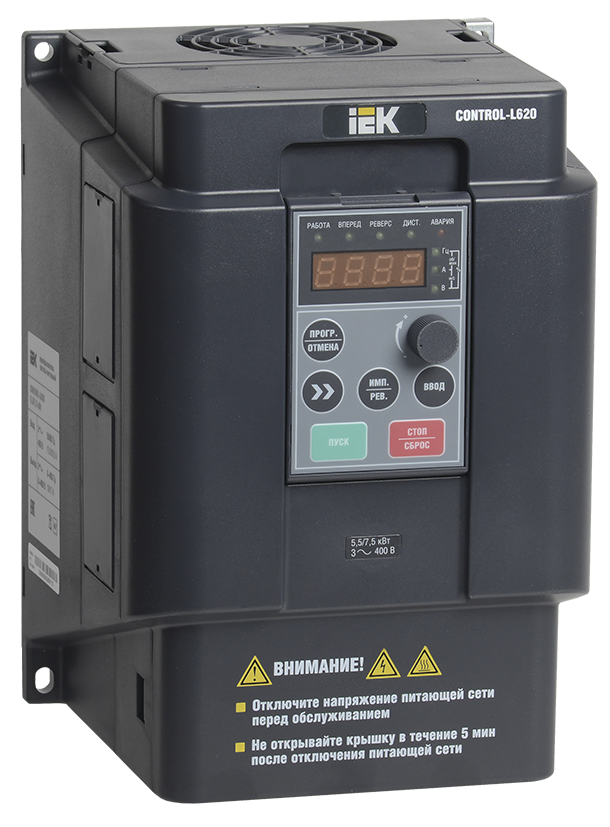 Преобразователь частоты CONTROL-L620 380В 3Ф 5,5-7,5кВт IEK