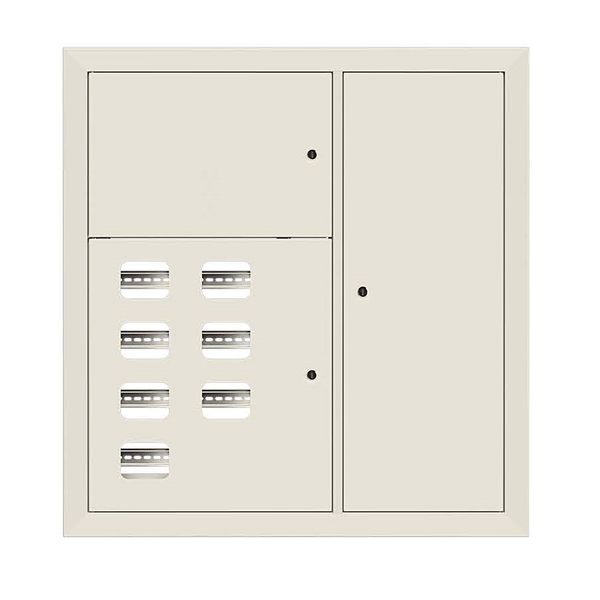 Щит этажный 7 кв. RAL9001 (1000x950x150) EKF Basic