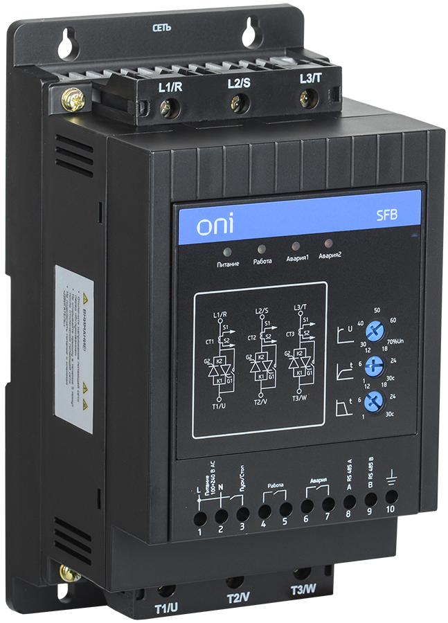 Устройство плавного пуска SFB 3Ф 380В 11кВт 22A Uупр 110-220В Modbus ONI