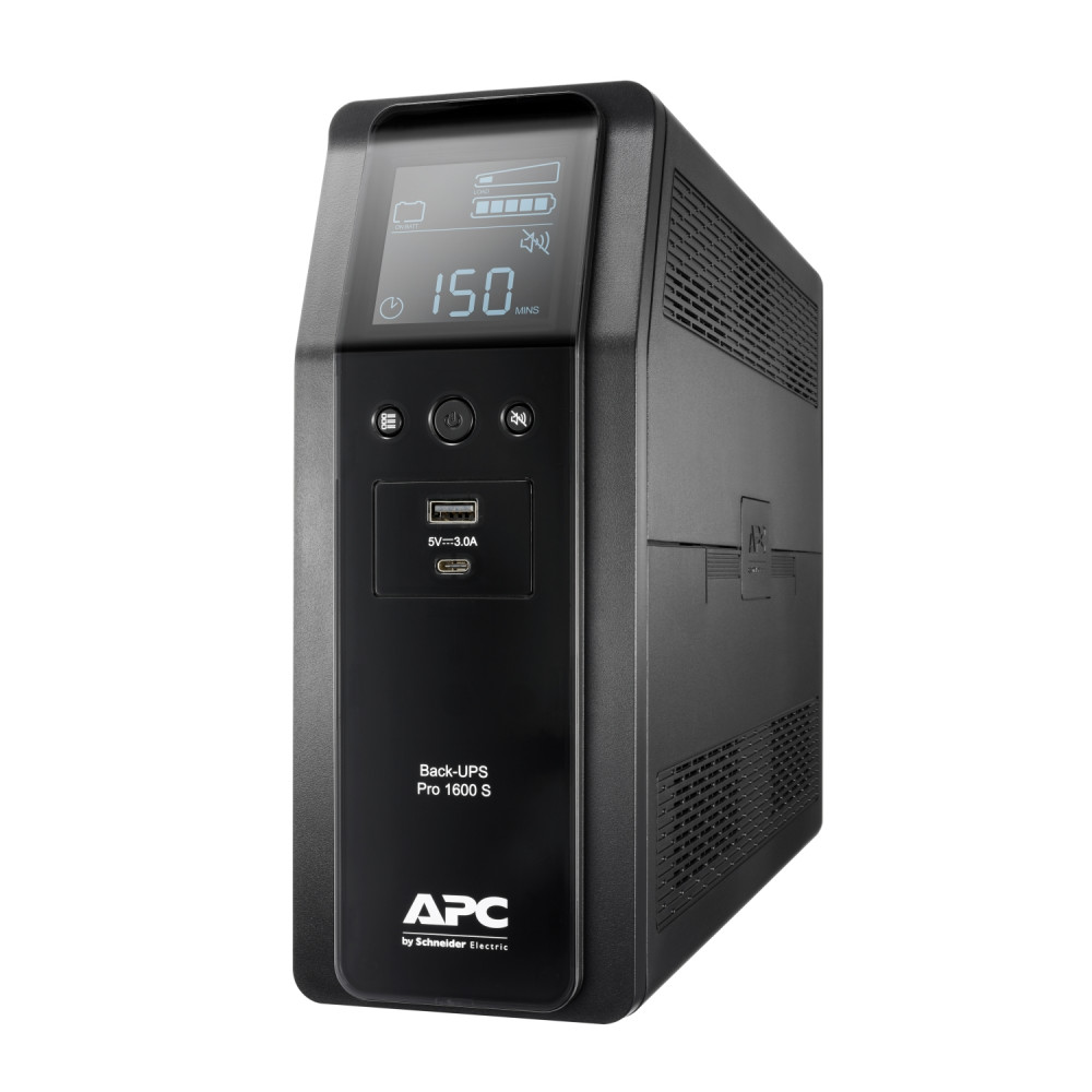 Источник бесперебойного питания Back-UPS Pro мощностью 1600ВА с IEC розетками и USB-C портом