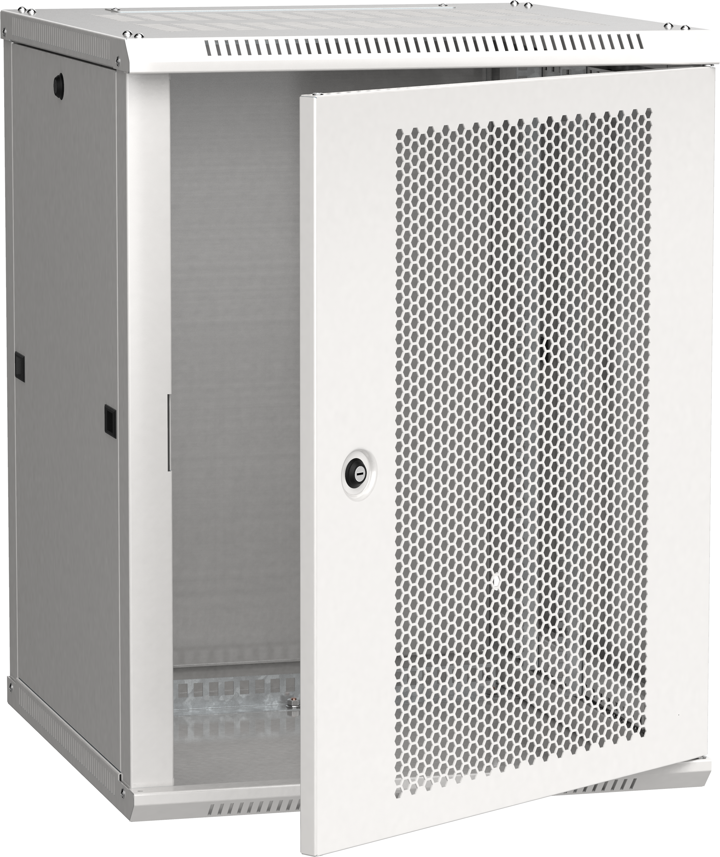 ITK Шкаф LINEA W 15U 600х600мм дверь перфорированная серый RAL7035