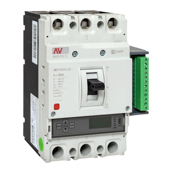 Выключатель автоматический в литом корпусе AV-POWER-2/3 250А 100кА ETU6.2 EKF