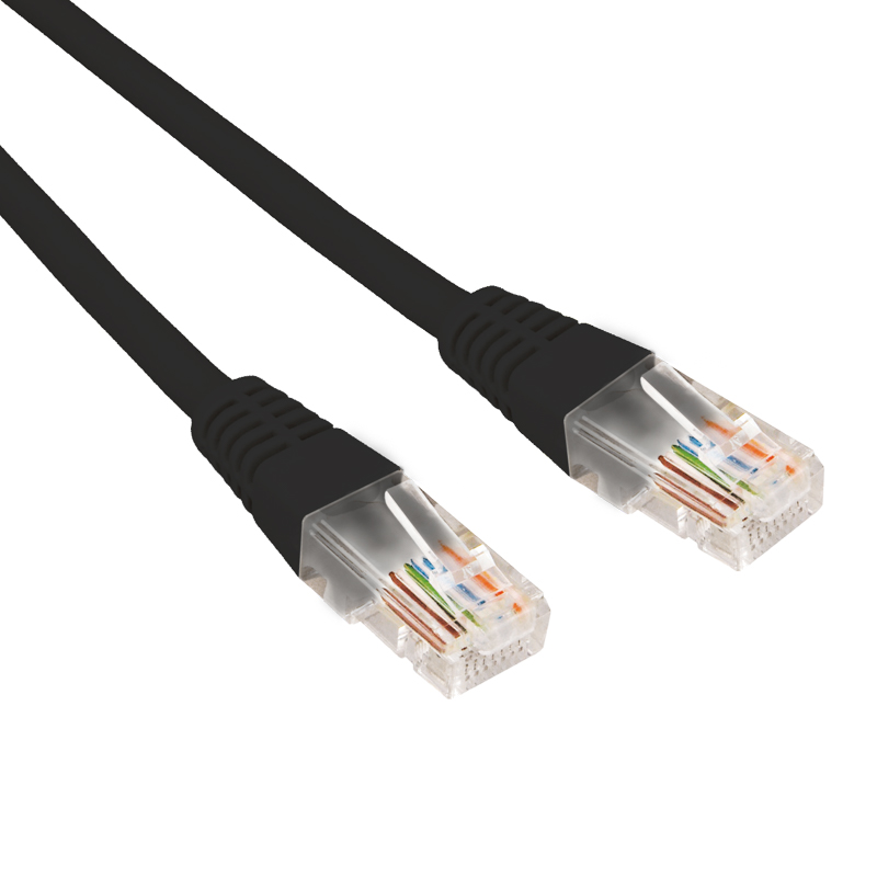 Шнур коммутационный патч-корд U/UTP, CAT 6, RJ45-RJ45, 26AWG, LSZH, черный, 0,3м REXANT