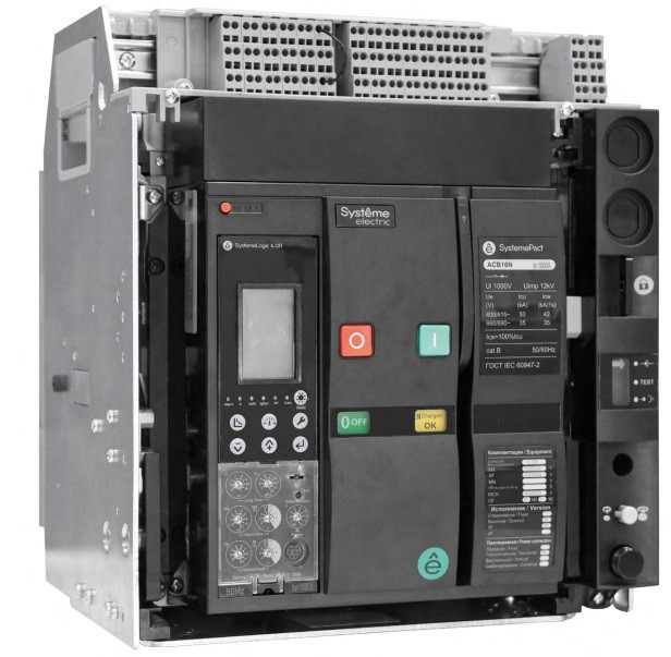 АВТ.ВЫКЛ SPA1 1000A 50KA 3P ВЫК ГП 6.0H SGR. 4NO+4NC MCH+XF+MX AC230V_СДЕЛАНО В КИТАЕ