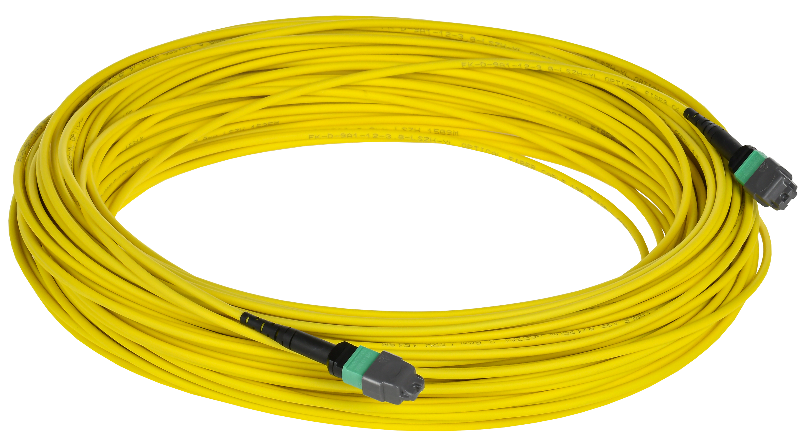 ITK Сборка кабельная MPO/APC female-MPO/APC female тип А 12ОВ SM OS2 25м