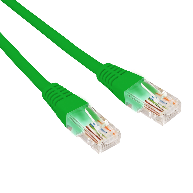 Шнур коммутационный патч-корд U/UTP, CAT 6, RJ45-RJ45, 26AWG, LSZH, зеленый, 0,3м REXANT