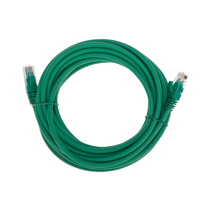 Шнур коммутационный патч-корд U/UTP, CAT 6, RJ45-RJ45, 26AWG, LSZH, зеленый, 5м REXANT