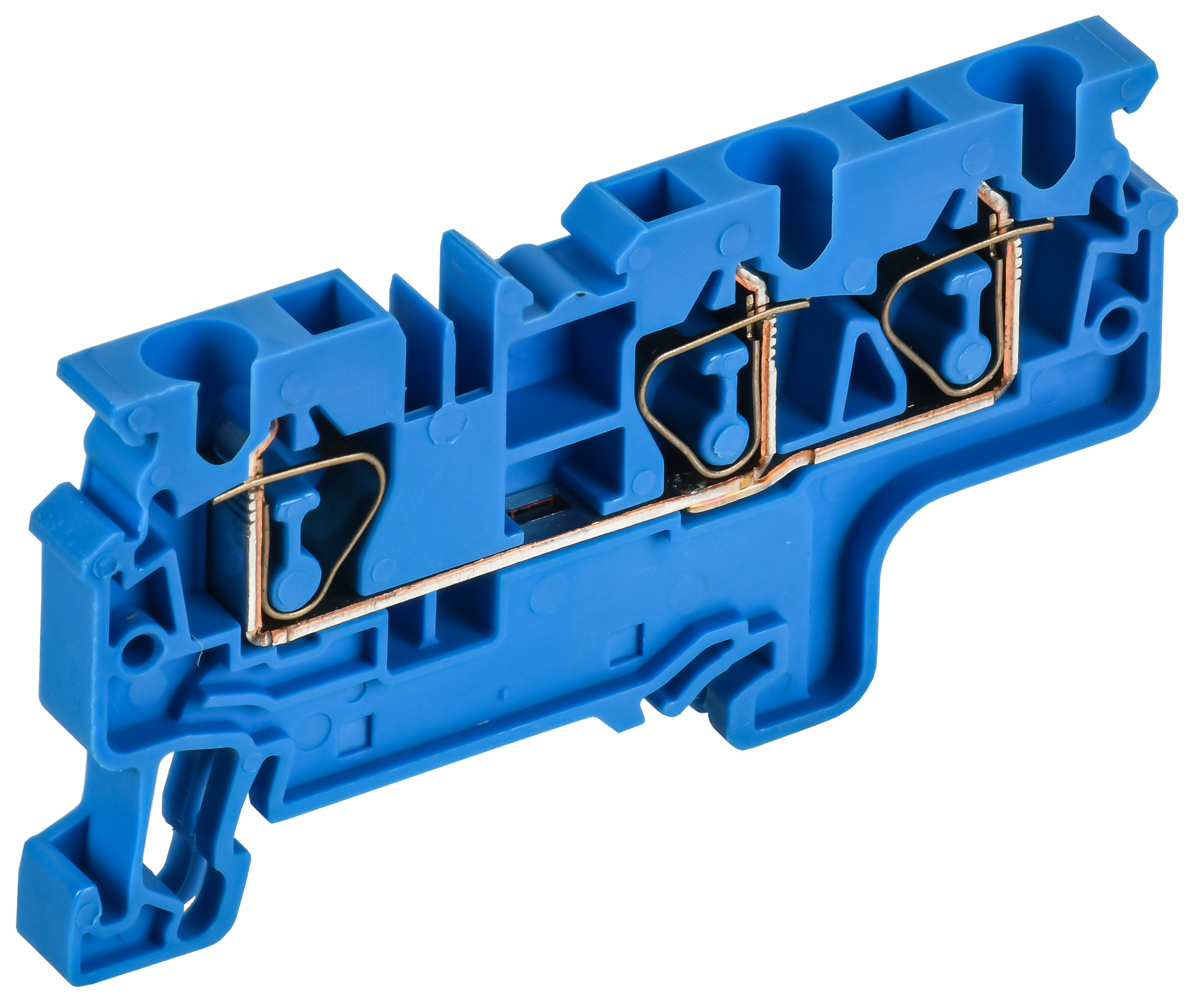 ARMAFIX Клемма пружинная CX4-3 BU 4мм2 трехконтактная синяя IEK