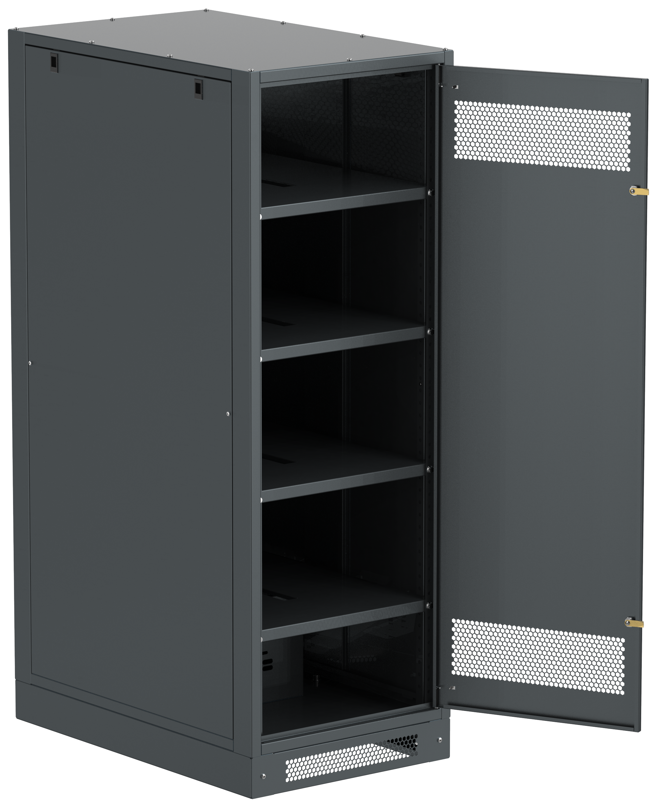 ITK LINEA B Шкаф аккумуляторный (пустой) 1700х600х950мм металлическая дверь черный