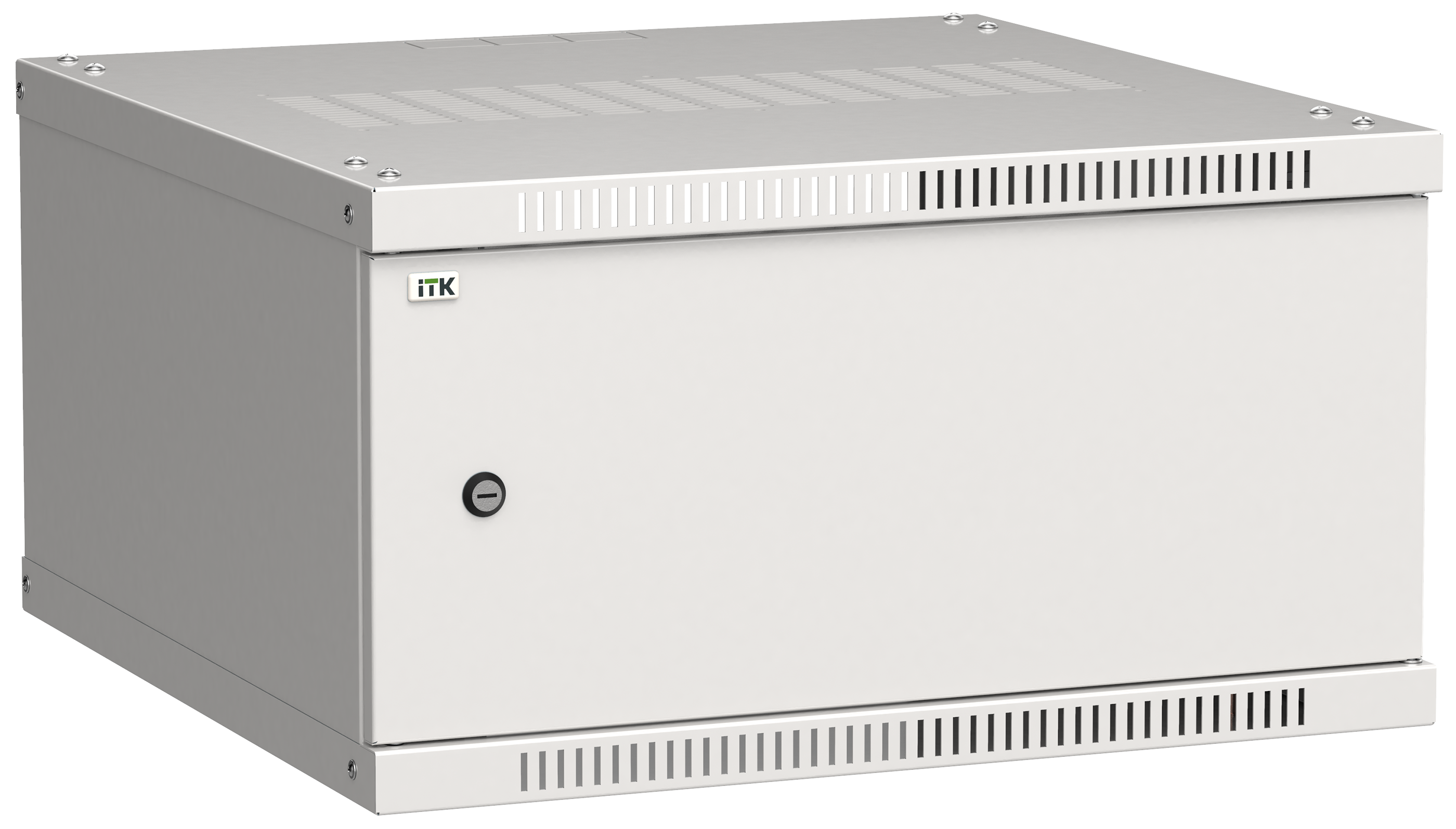 ITK Шкаф настенный LINEA WE 6U 600х600мм дверь металл серый